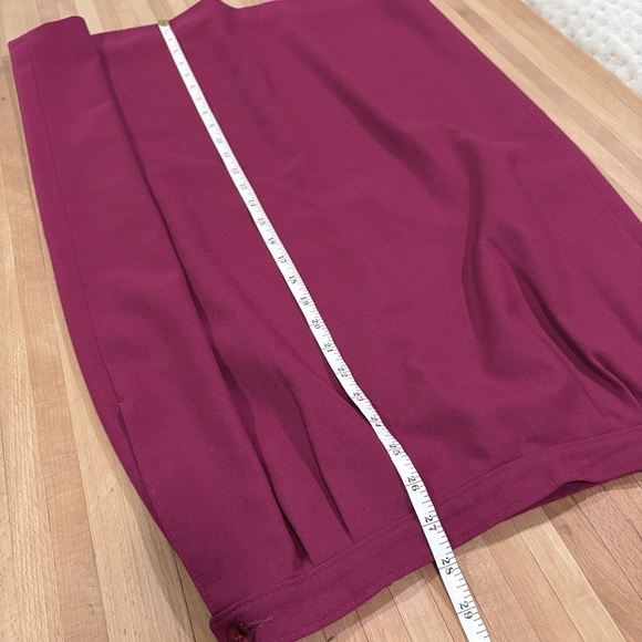 Pendleton 100% Wool Raspberry Pink Midi Skirt Classic Preppy - Picture 8 of 8